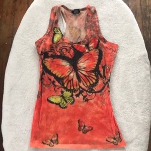 MELISSA Butterfly Printed Top
